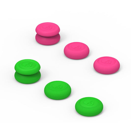 Left + Right Gamepad Rocker Cap Button Cover for NS Pro / PS4(Green+Red) by bashfashion