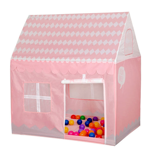 Household Children Printing Play Tent Small Game House (Light Pink) by bashfashion