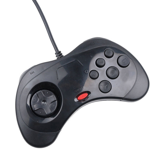 USB Computer Game Handle Controller for Sega Saturn(Black) by bashfashion