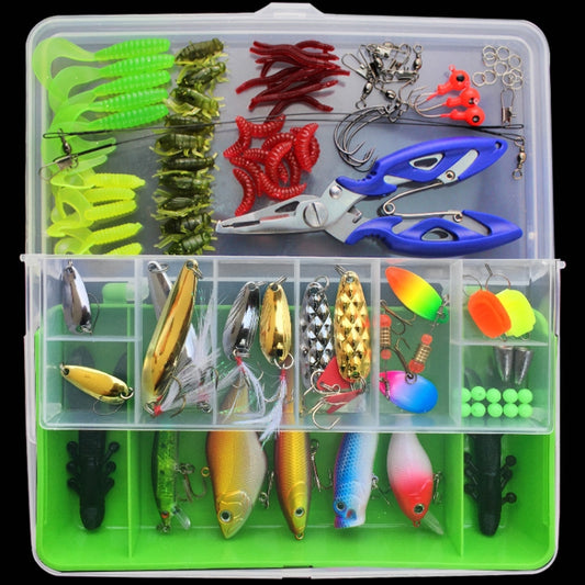 101 PCS Fishing Bait Lure Kit Fishing Tackle (Green) by bashfashion