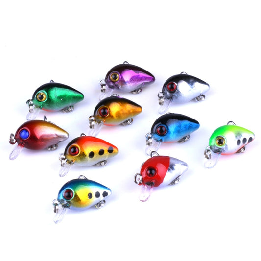 HENGJIA 10 PCS 3cm/1.5g Luya Rock Fishing Lures Bait Bionic Kit with Plastic Box by HENGJIA