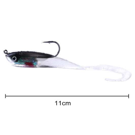 HENGJIA SO050-5 5 PCS 11cm/16g Luya Fishing Lure Fishing Gear Sea Bass Soft Fish with Hook by HENGJIA