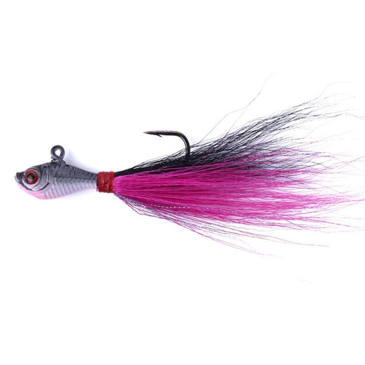 HENGJIA 7cm/25g Tied Wire Fishing Artificial Lures Lead Fish Treble Hooks Baits(Grey) by HENGJIA