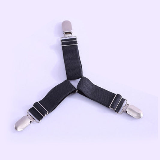 4 PCS Adjustable Bedspread Tablecloth Curtain Sofa Cover Holder Tent Metal Fixed Clips(Black) by bashfashion