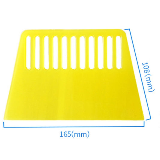 10 PCS Tendon Plastic Scraper For Wallpapering & Automotive Glass Foil & Paint Scraper Putty,Decorating Tools(Yellow) by bashfashion