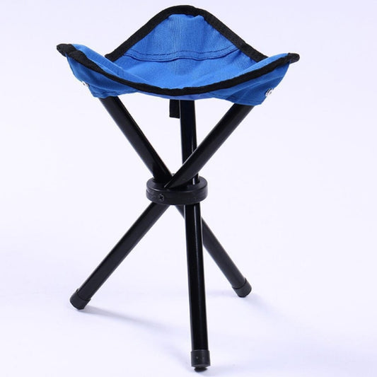 Hiking Outdoor Camping Fishing Folding Stool Portable Triangle Chair Maximum Load 100KG Folding Chair Size:22 x 22 x 31cm(Blue) by bashfashion