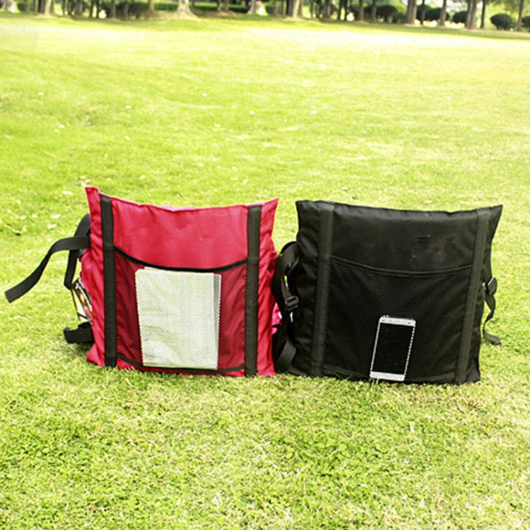 Outdoor Folding Seat Cushion With Backrest, Size: 78*40*2cm(Black) by bashfashion