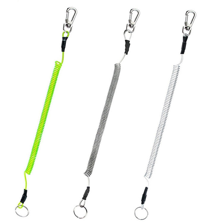 Outdoor Multi-functional Anti-lost Keychain TPU Spring Lanyard, Length: 32cm(Green) by bashfashion
