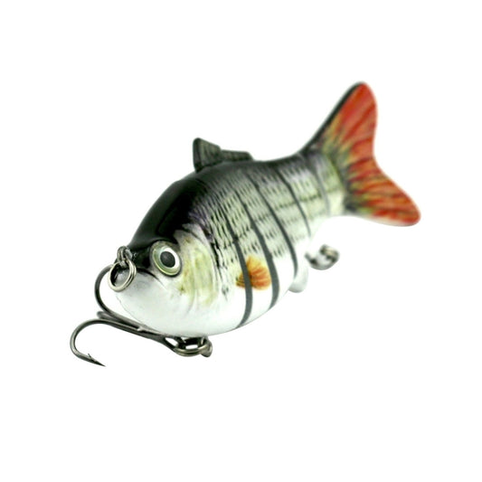 HENGJIA JM020 10cm 18g Multi-section Plastic Hard Baits Artificial Fishing Lures with Treble Hook, Random Color Delivery by HENGJIA