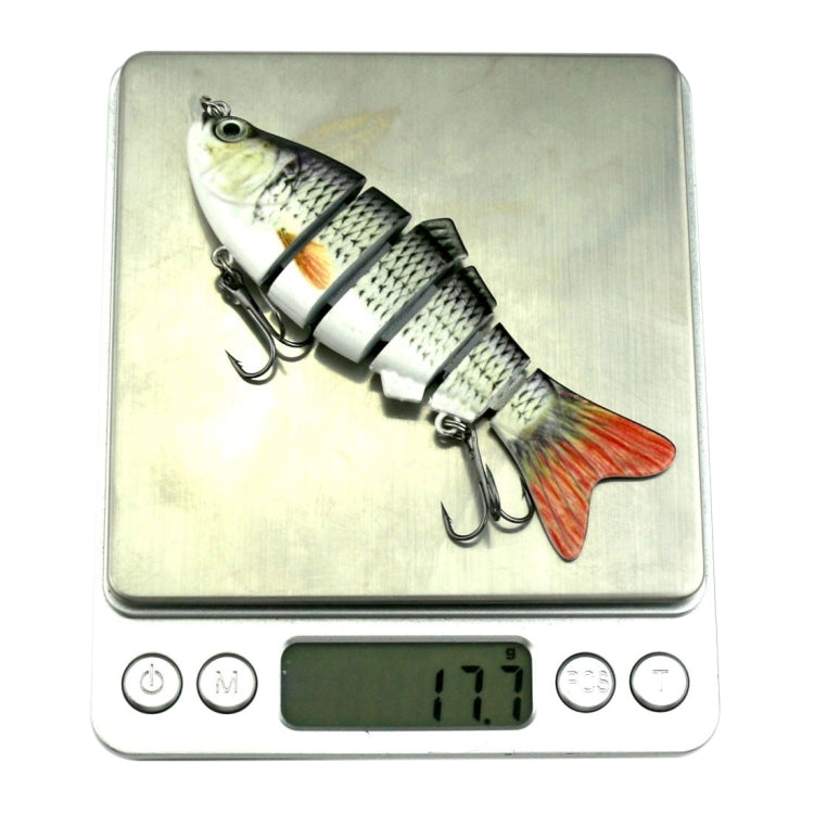 HENGJIA JM020 10cm 18g Multi-section Plastic Hard Baits Artificial Fishing Lures with Treble Hook, Random Color Delivery by HENGJIA