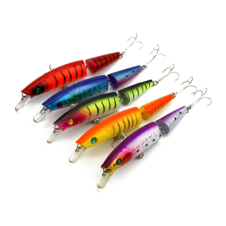 HENGJIA JM007-X 14cm 20.2g 2-section Plastic Hard Baits Artificial Fishing Lures with Treble Hook, Random Color Delivery by HENGJIA