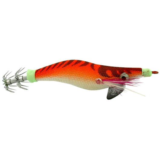 HENGJIA 6# 8cm Plastic Hard Baits Squid Fishing Lures Decoy Wood Shrimp Baits(Orange) by HENGJIA