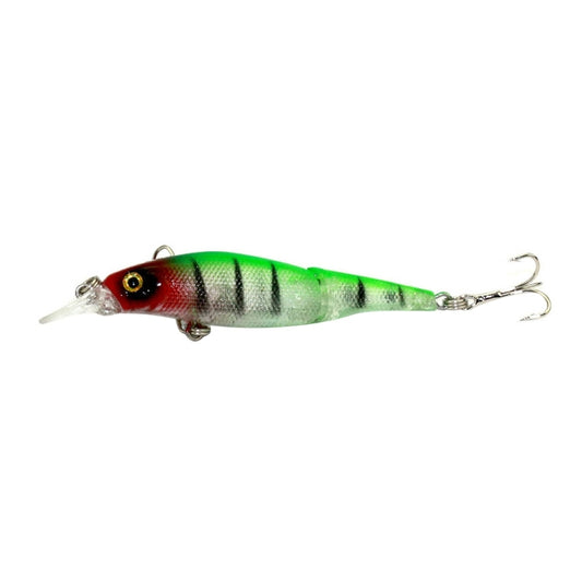 HENGJIA JM010-X 6# 8.8cm 7.4g 2-section Plastic Hard Baits Artificial Fishing Lures with Treble Hook, Random Color Delivery by HENGJIA