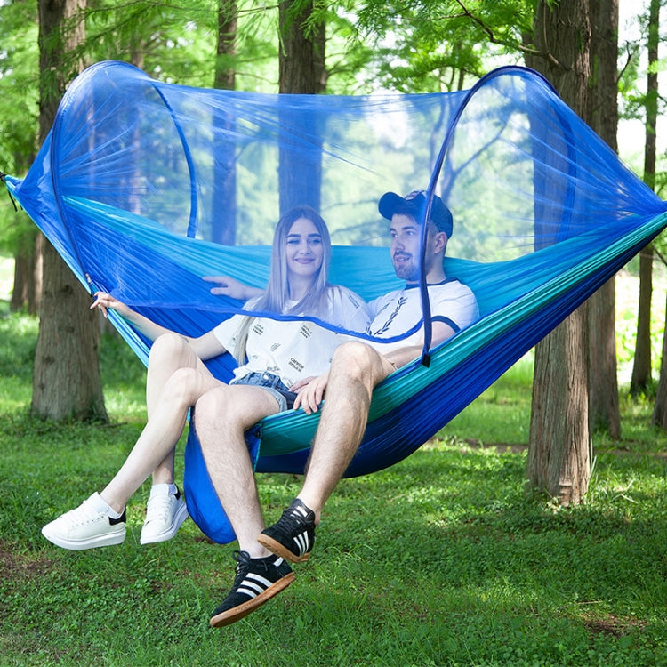 Portable Outdoor Camping Full-automatic Nylon Parachute Hammock with Mosquito Nets, Size : 290 x 140cm (Green) by bashfashion