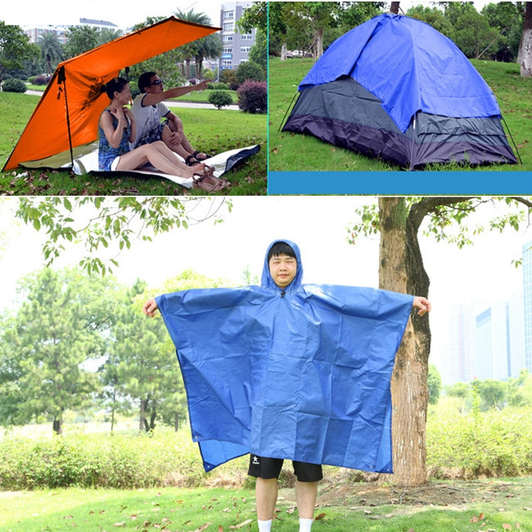 3 in 1 Aotu AT6927 Multifunctional Outdoor Camp Riding Raincoat Picnic Blanket, Size: 217x143cm(Orange) by AOTU