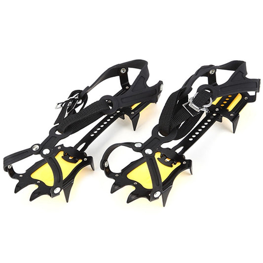 Aotu AT8701 One Pair 10 Teeth Anti-Slip Ice Gripper Snow Climbing Shoes Covers(Yellow) by AOTU