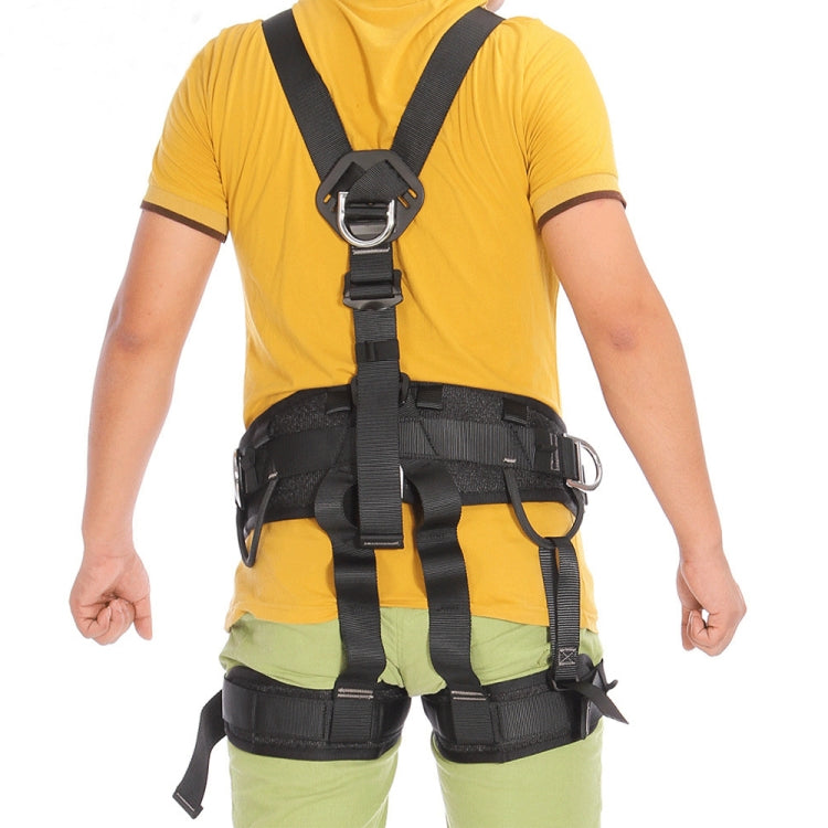 XINDA XD-6503 Outdoor Rock Climbing Polyester High-strength Wire Downhill Whole Body Safety Belt by XINDA