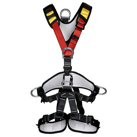 XINDA XDA9516 Outdoor Rock Climbing Polyester High-strength Wire Adjustable Downhill Whole Body Safety Belt by XINDA