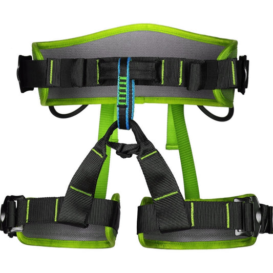 XINDA XDA9516 Outdoor Rock Climbing Polyester High-strength Wire Adjustable Downhill Whole Body Safety Belt(Green) by XINDA