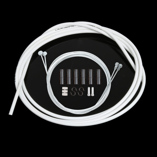 Universal Bicycle Brake Cable Tube Set(White) by bashfashion