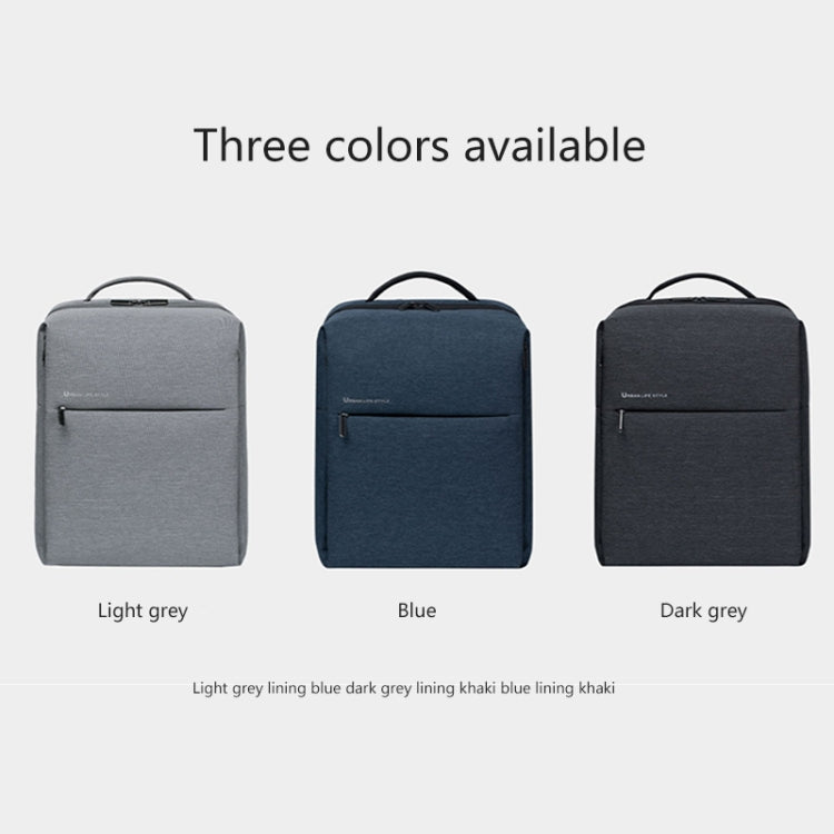 Original Xiaomi Waterproof Simple Backpack Laptop Bag for 15.6 inch Laptop(Light Grey) by Xiaomi