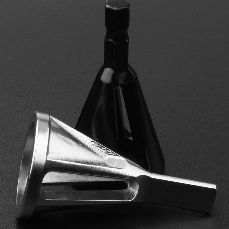Chamfer Stainless Steel Deburring External Chamfer Tool Triangle Handle Six-slot Chamfer(Silver) by bashfashion