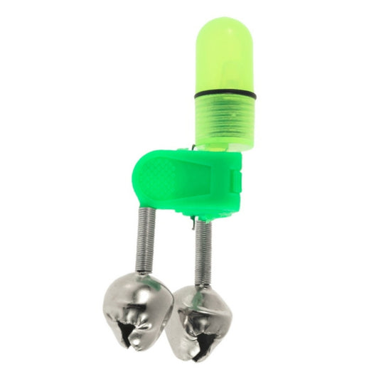 10 PCS Fishing Accessory Twin Bells Clip Fishing Bite Alarm with LED Night Light by bashfashion