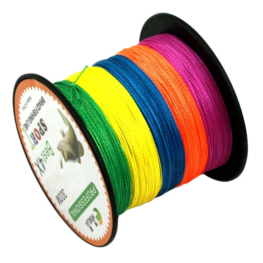 HENGJIA Colorful 3.0# 0.28mm 38LB 15.8kg Tension 300m Extra Strong 4 Shares Braid PE Fishing Line Kite Line by HENGJIA