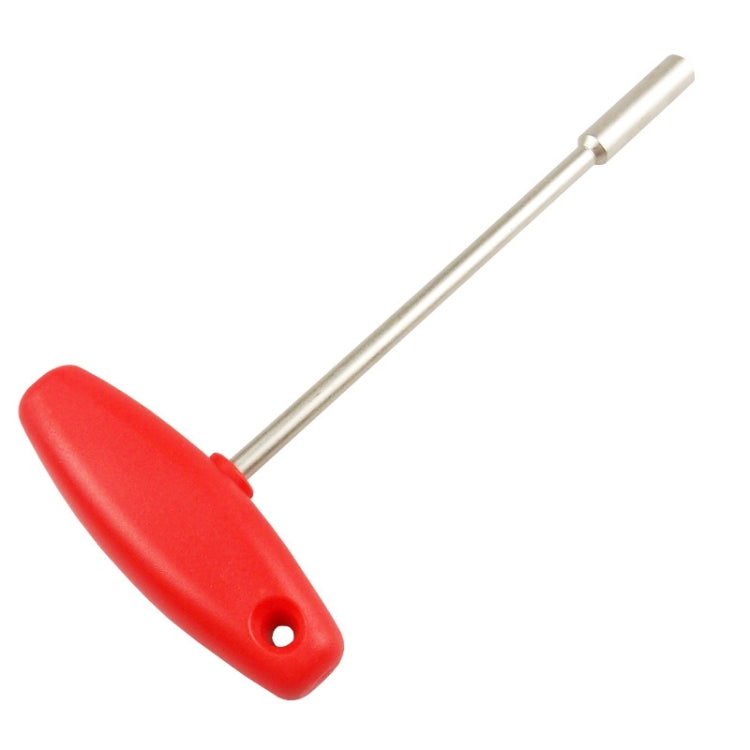 BIKERSAY BT031B T-shaped Socket MTB Road Bike Built-in Tool Steel Concealed Spoke Cap Wrench(4.7mm Hexagon Socket) by BIKERSAY