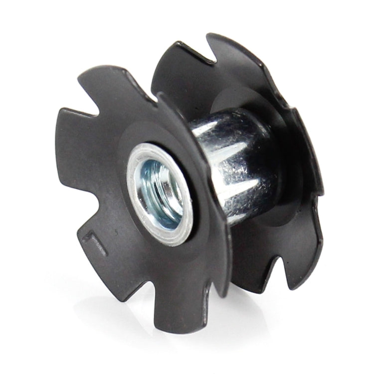 Bike Bicycle Headset Double Flanged Star Nut for 1-1/8 inch Steerer(Black) by bashfashion