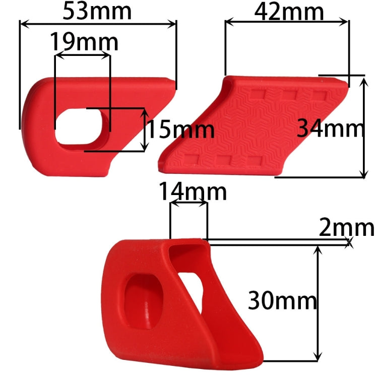 BIKERSAY CP001 Bicycle Crank Cover Silicone Arm Sleeve (Red) by BIKERSAY