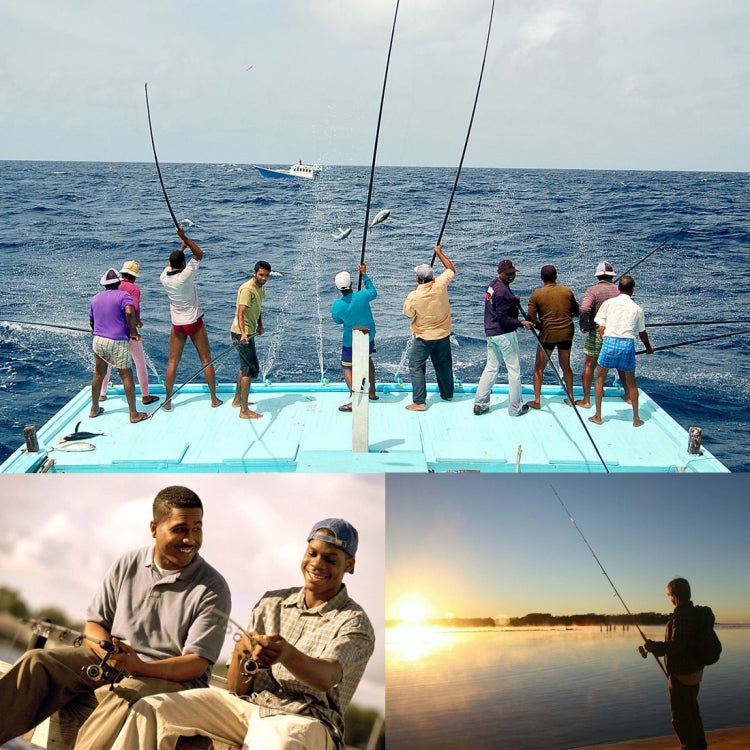 JL200 Plating Plastic 3 Ball Bearings Handle Fishing Spinning Reel with Transparent Lines(Silver) by bashfashion