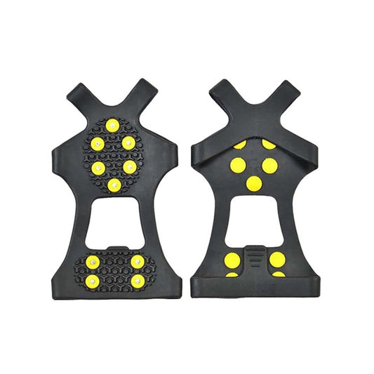 10 Teeth Ice Claw Outdoor Non-slip Shoes Covers for Ice Snow Ground, Size : L by bashfashion
