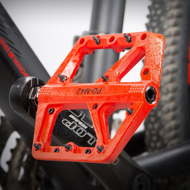 PROMEND PD-M42 1 Pair Mountain Bicycle Nylon High-speed Bearing Pedals(Black) by PROMEND