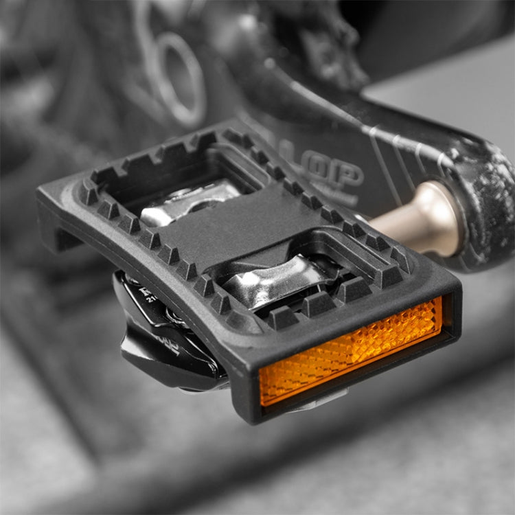 PROMEND PD-M04 1 Pair Mountain Bicycle Lock Pedal Turn Flat Pedal Buckle by PROMEND