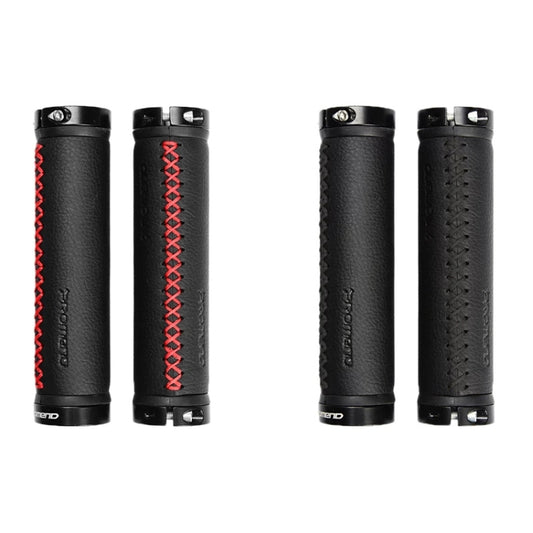 PROMEND GR-501 1 Pair Microfiber Leather Mountain Bicycle Grips Cover(Black Red) by PROMEND