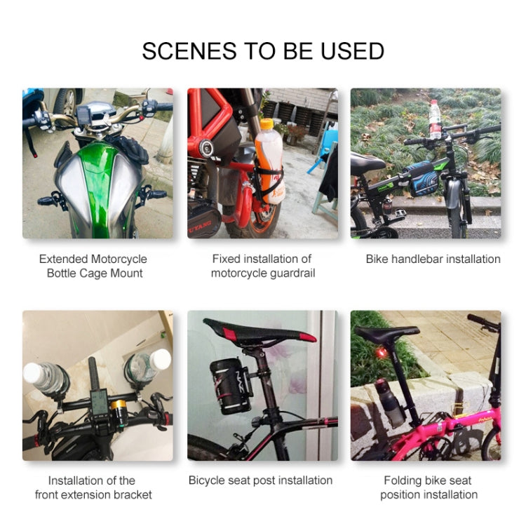 PROMEND FJJ-280N CNC Aluminum Alloy Bicycle Adapter Seat for Bottle Cage (Titanium Color) by PROMEND