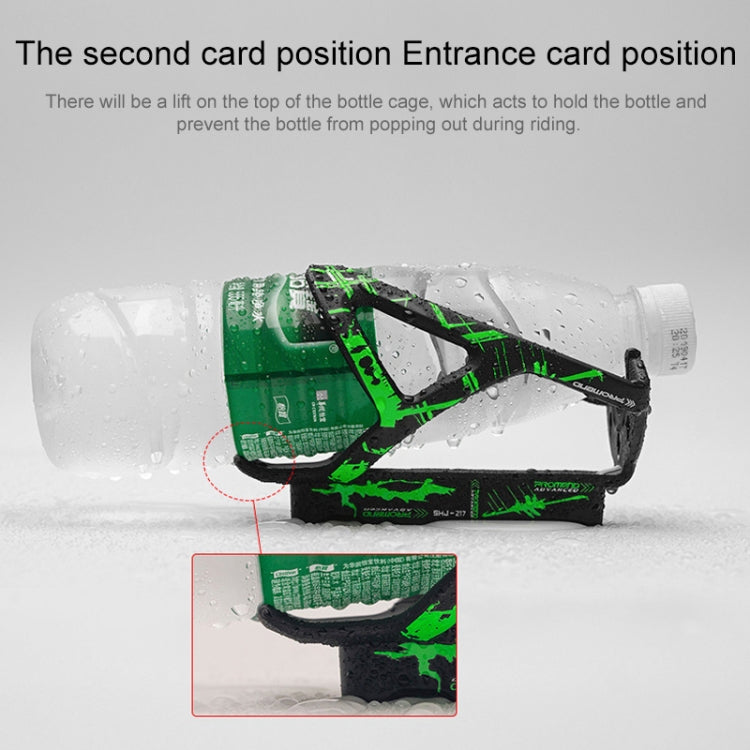 PROMEND SHJ-25217 Bicycle Water Bottle Holder Built-in Tire Levers (Black Red) by PROMEND