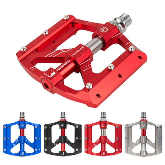 PROMEND PD-M88 1 Pair Mountain Bicycle Aluminum Alloy 3-Bearings Pedals (Titanium Color) by PROMEND