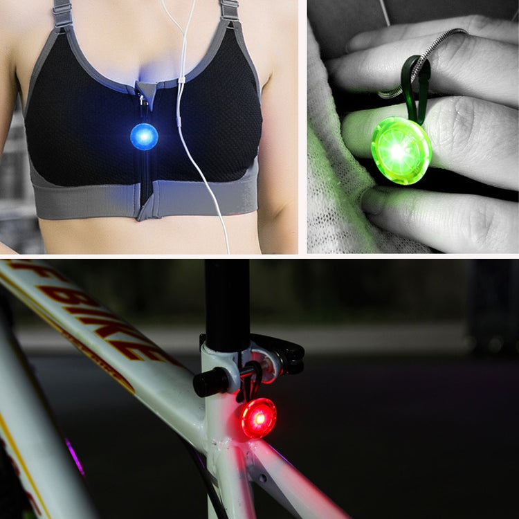 5 PCS Camping Night Running Arm Luminous Hanging Buckle Safety Light(Blue) by bashfashion