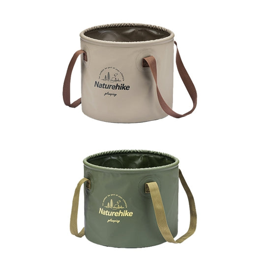 Naturehike NH20SJ040 10L PVC Outdoor Camping Foldable Water Storage Bucket (Army Green) by Naturehike