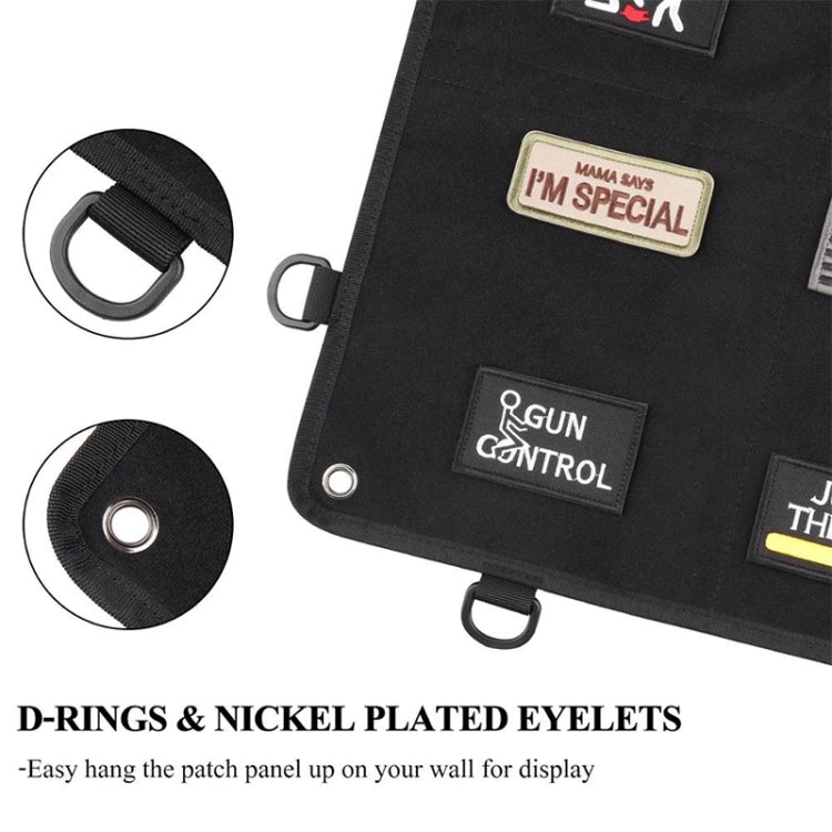 KOSIBATE CL-126 Hook and Loop Fastener Badge Storage Board with Hook(Black) by bashfashion