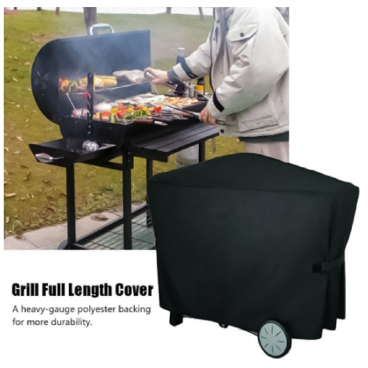 Outdoor Garden BBQ Grill Waterproof and Dustproof Cover, Size:112.4x64.1x95.6cm(Black) by bashfashion