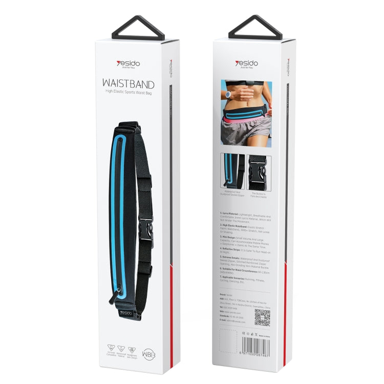 Yesido WB13 Outdoor Sports Running Cycling Waist Bag (Black) by Yesido