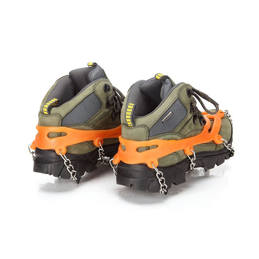 AOTU AT8601 8 Spikes Outdoor Climbing Crampon Snow Non-slip Shoe Cover (Orange) by AOTU