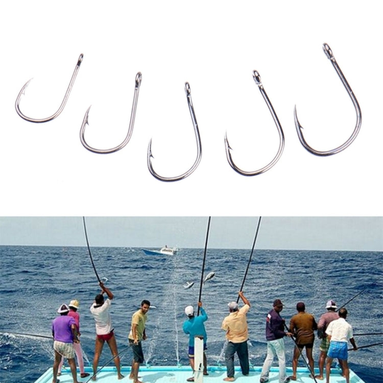 500 PCS Mixed Size Fish Barbed Hook Fishing Hooks with Hole by bashfashion