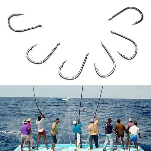 ISE 500 PCS Mixed Size Fish Barbed Hook Fishing Hooks by bashfashion