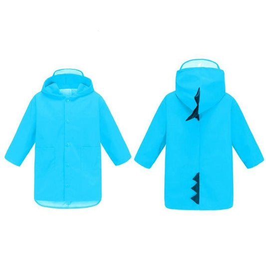 Cartoon Dinosaur Children Fashion Raincoat Size: L(Blue) by bashfashion