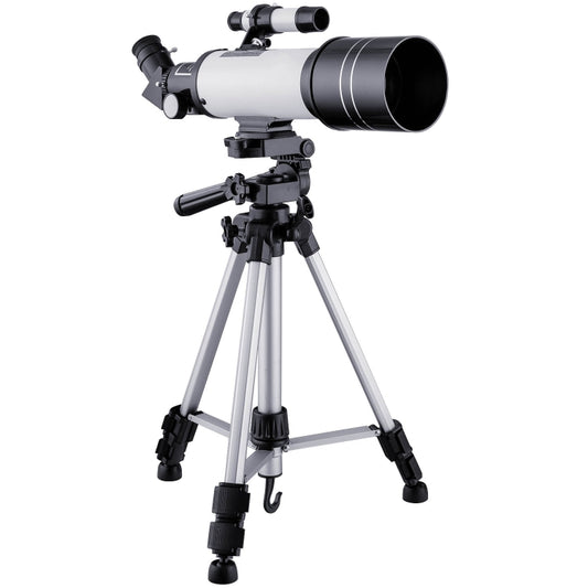 WR852-3 16x/66x70 High Definition High Times Astronomical Telescope with Tripod & Phone Fixing Clip & Moon Filter(White) by bashfashion