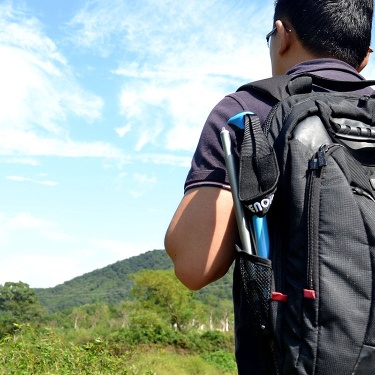 125cm Adjustable Portable Outdoor Aluminum Alloy Trekking Poles Stick(Blue) by bashfashion